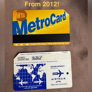 NY Metrocards 2012 Great JFK AIRTRAIN
Airport memorabilia